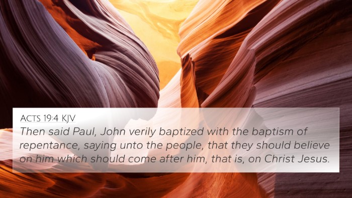 Acts 19:4 KJV Bible Verse Image