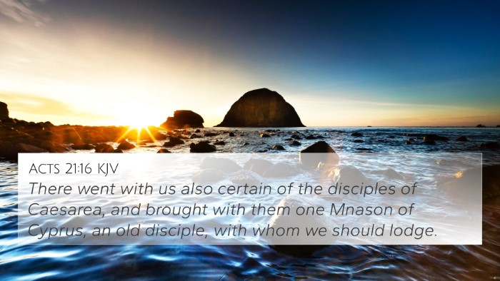 Acts 21:16 KJV Bible Verse Image