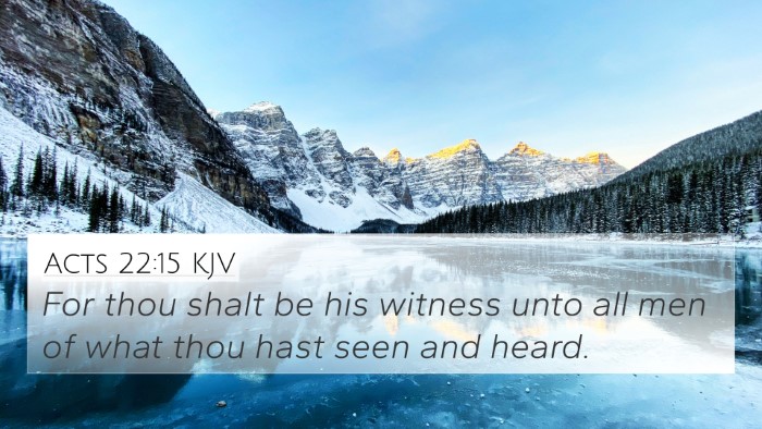 Acts 22:15 KJV Bible Verse Image