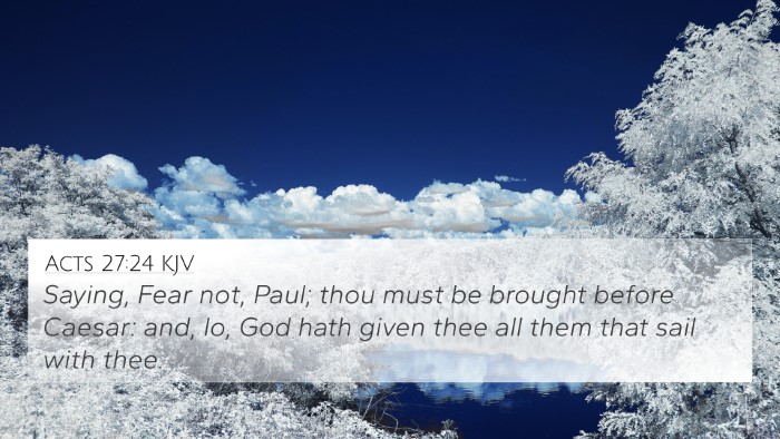 Acts 27:24 KJV Bible Verse Image