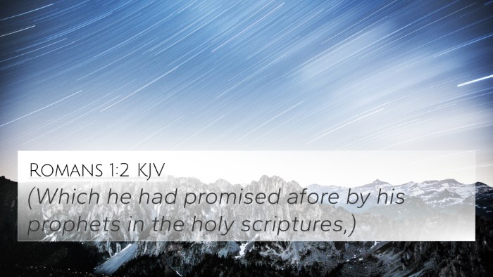 Romans 1:2 KJV Bible Verse Image