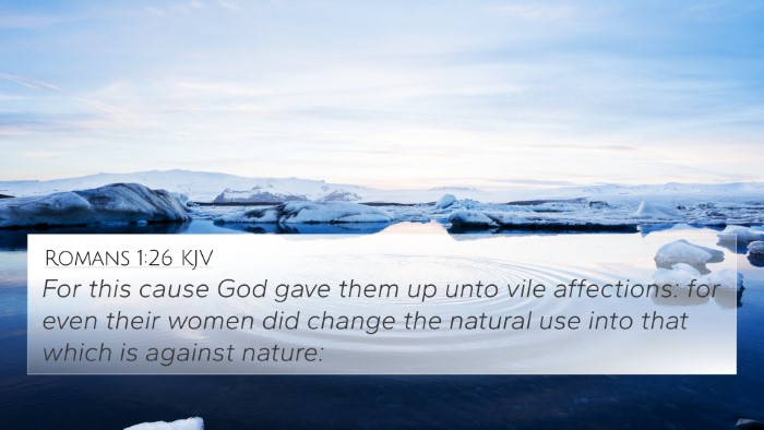 Romans 1:26 KJV Bible Verse Image