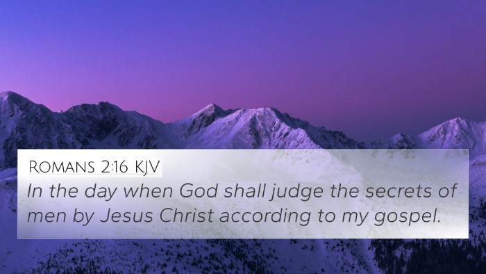 Romans 2:16 KJV Bible Verse Image