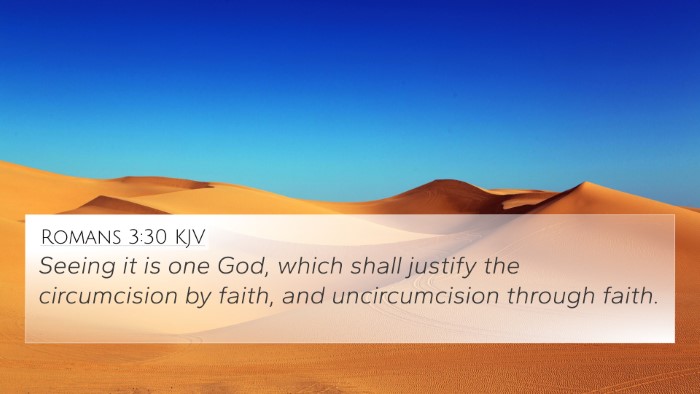 Romans 3:30 KJV Bible Verse Image