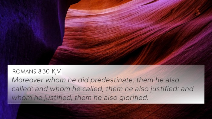 Romans 8:30 KJV Bible Verse Image