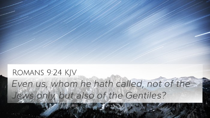 Romans 9:24 KJV Bible Verse Image