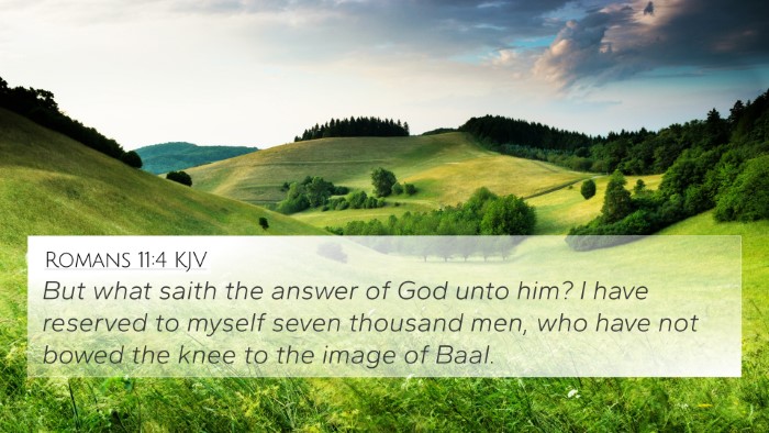 Romans 11:4 KJV Bible Verse Image