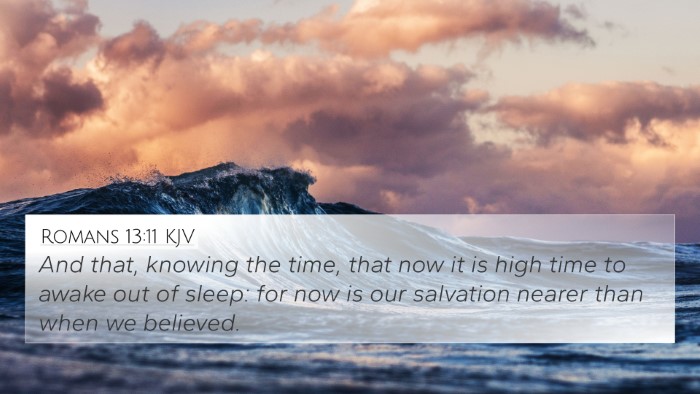 Romans 13:11 KJV Bible Verse Image