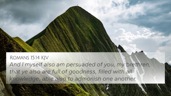 Romans 15:14 KJV Bible Verse Image