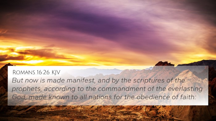 Romans 16:26 KJV Bible Verse Image