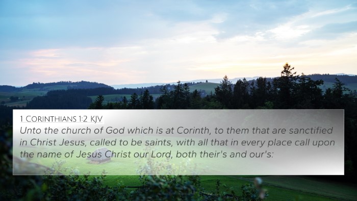 1 Corinthians 1:2 KJV Bible Verse Image