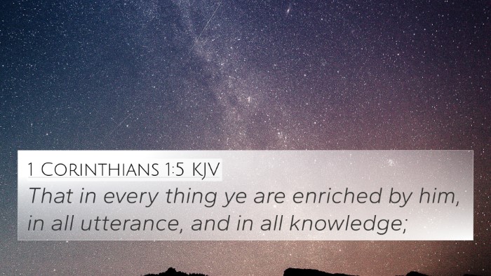 1 Corinthians 1:5 KJV Bible Verse Image