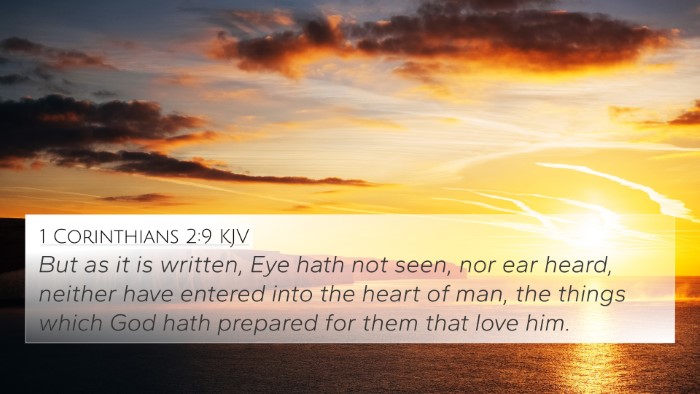 1 Corinthians 2:9 KJV Bible Verse Image