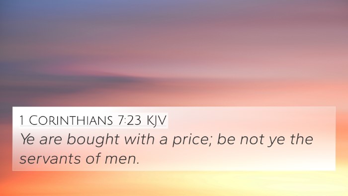 1 Corinthians 7:23 Explained