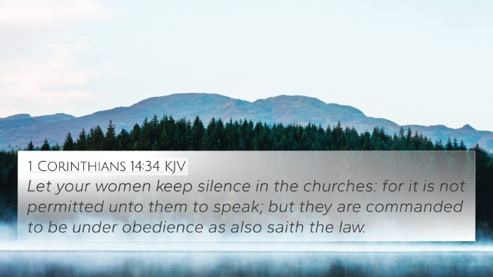 1 Corinthians 14:34 Explained