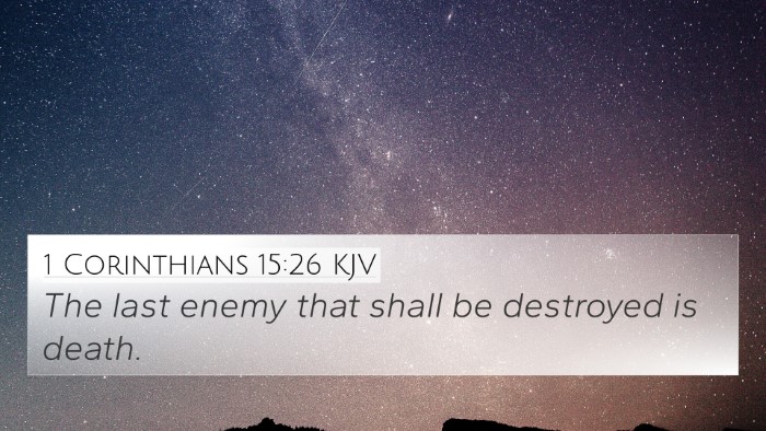 1 Corinthians 15:26 Explained