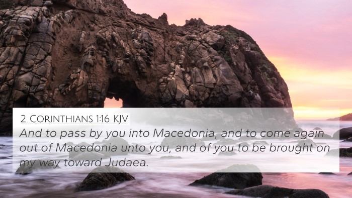 2 Corinthians 1:16 KJV Bible Verse Image