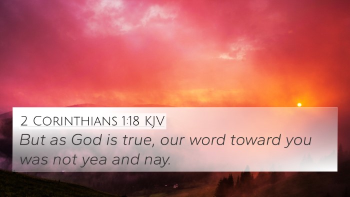 2 Corinthians 1:18 KJV Bible Verse Image