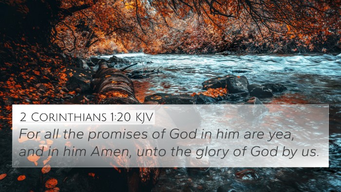 2 Corinthians 1:20 KJV Bible Verse Image