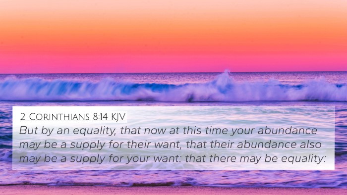 2 Corinthians 8:14 Explained