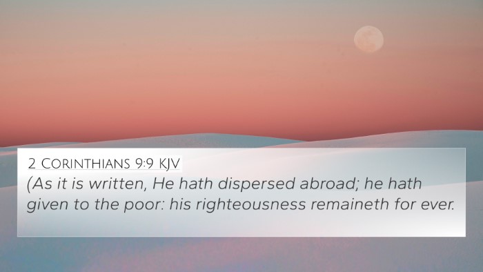 2 Corinthians 9:9 Explained