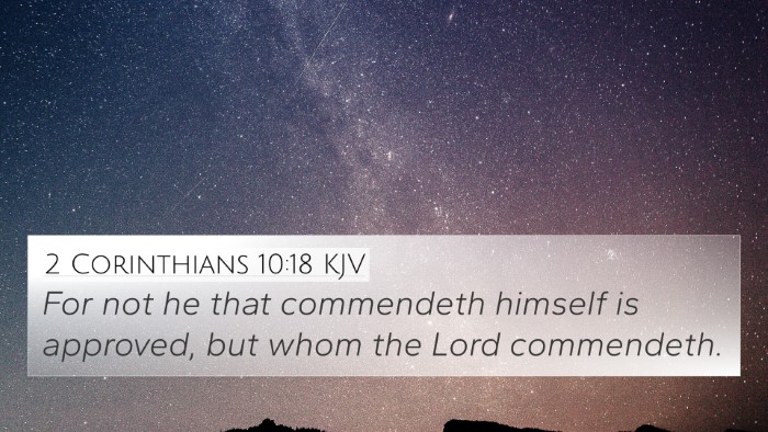 2 Corinthians 10:18 Explained