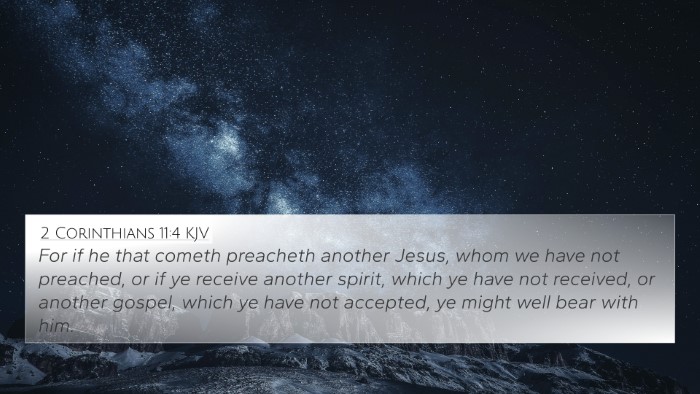 2 Corinthians 11:4 Explained