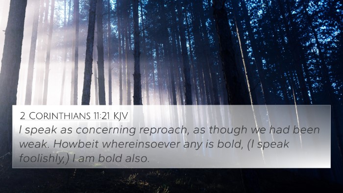 2 Corinthians 11:21 Explained