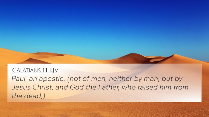 Galatians 1:1 KJV Bible Verse Image