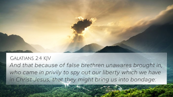 Galatians 2:4 KJV Bible Verse Image