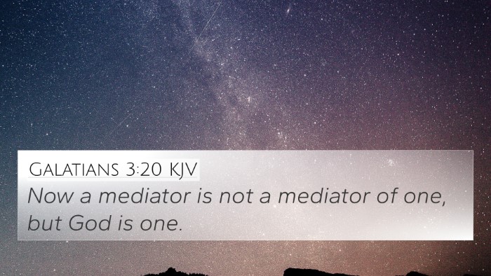 Galatians 3:20 KJV Bible Verse Image