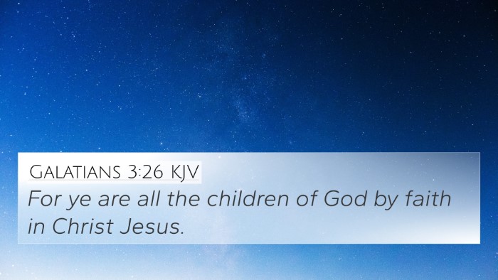 Galatians 3:26 KJV Bible Verse Image