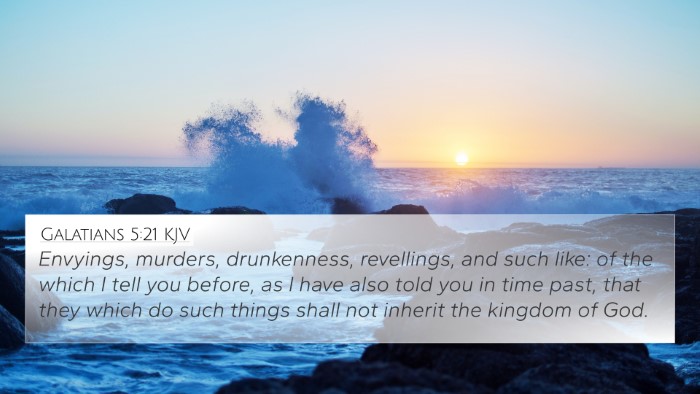 Galatians 5:21 KJV Bible Verse Image