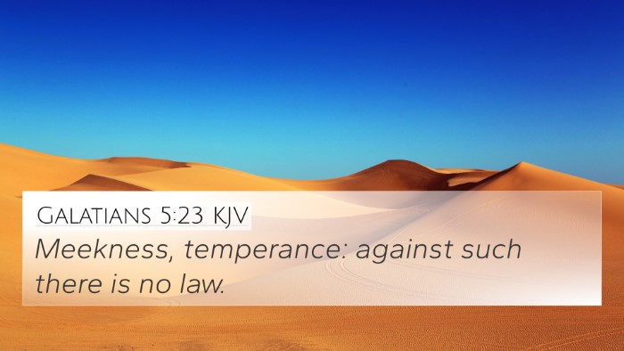 Galatians 5:23 KJV Bible Verse Image