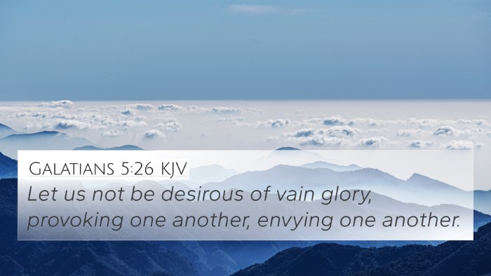Galatians 5:26 KJV Bible Verse Image