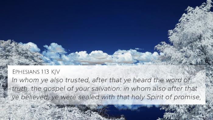 Ephesians 1:13 KJV Bible Verse Image