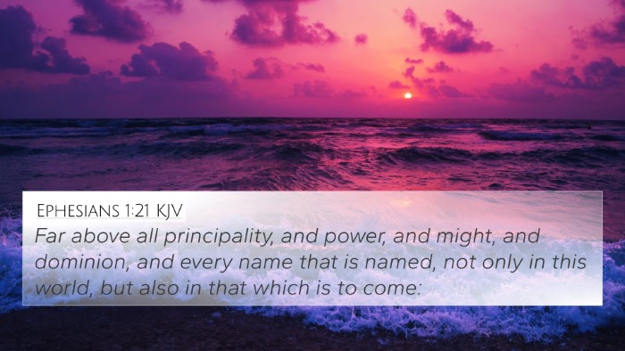 Ephesians 1:21 KJV Bible Verse Image