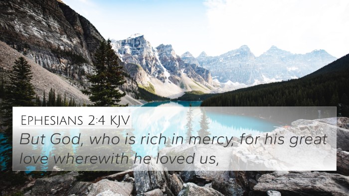 Ephesians 2:4 KJV Bible Verse Image