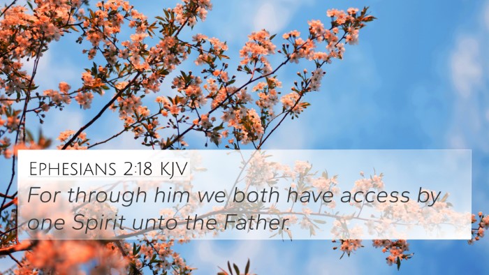 Ephesians 2:18 KJV Bible Verse Image