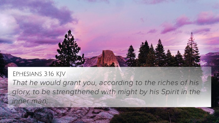 Ephesians 3:16 KJV Bible Verse Image