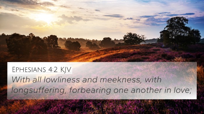 Ephesians 4:2 KJV Bible Verse Image