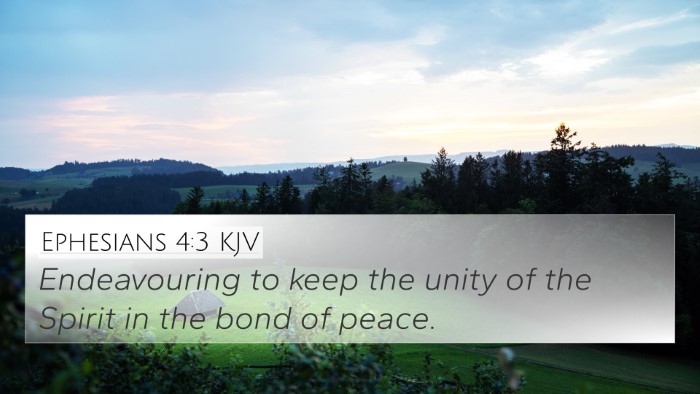 Ephesians 4:3 KJV Bible Verse Image