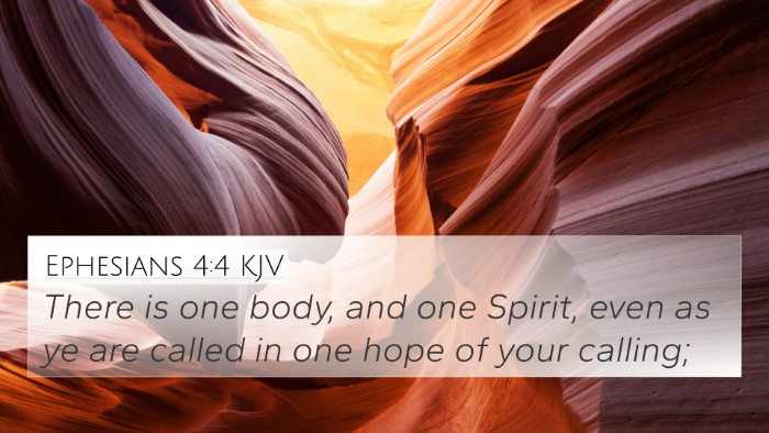 Ephesians 4:4 KJV Bible Verse Image
