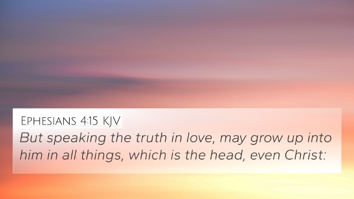 Ephesians 4:15 KJV Bible Verse Image
