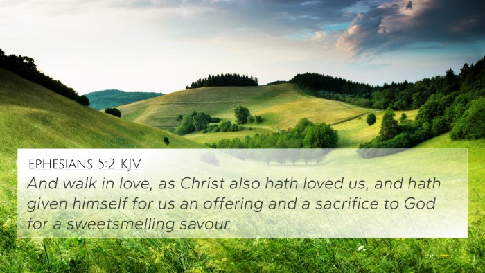 Ephesians 5:2 KJV Bible Verse Image