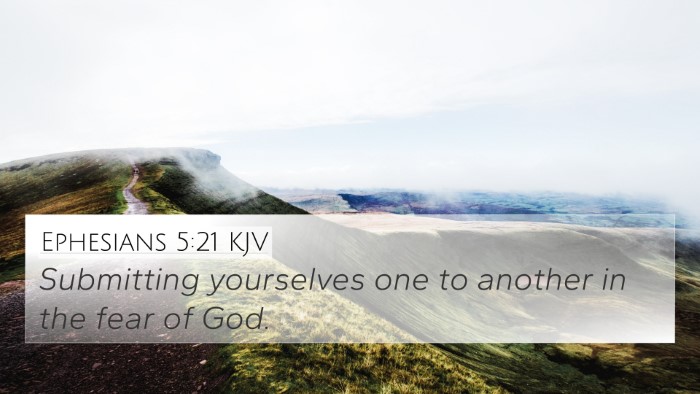 Ephesians 5:21 KJV Bible Verse Image