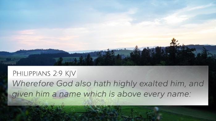 Philippians 2:9 KJV Bible Verse Image