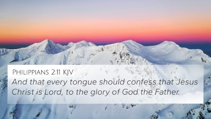 Philippians 2:11 KJV Bible Verse Image