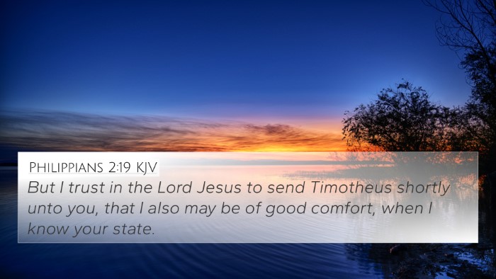 Philippians 2:19 KJV Bible Verse Image
