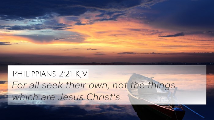 Philippians 2:21 Explained